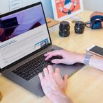 man using laptop