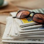 Cooling glass on Newspaper